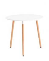 Стол круглый EAMES DST NEW D80 белый